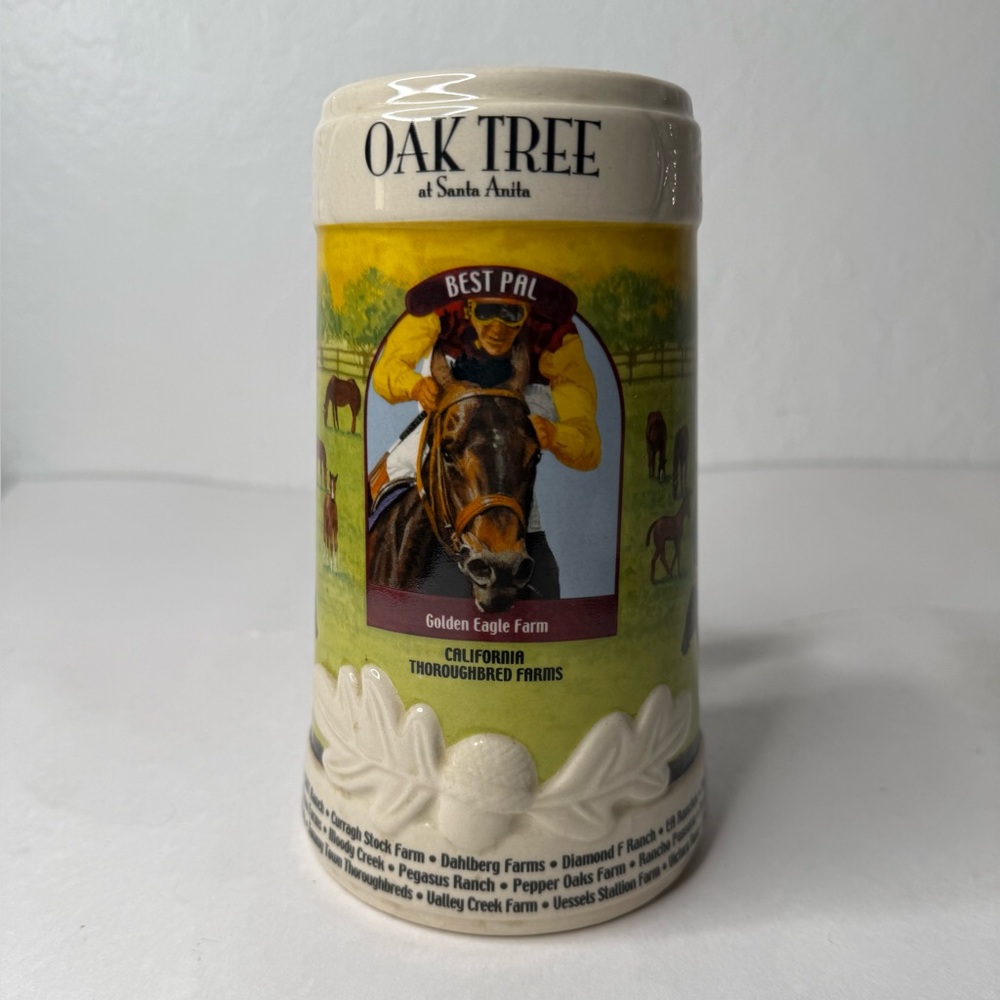 Vintage Santa Anita Beer Stein Collection Oak Tree Limited‎ Edition Best Pal Mug